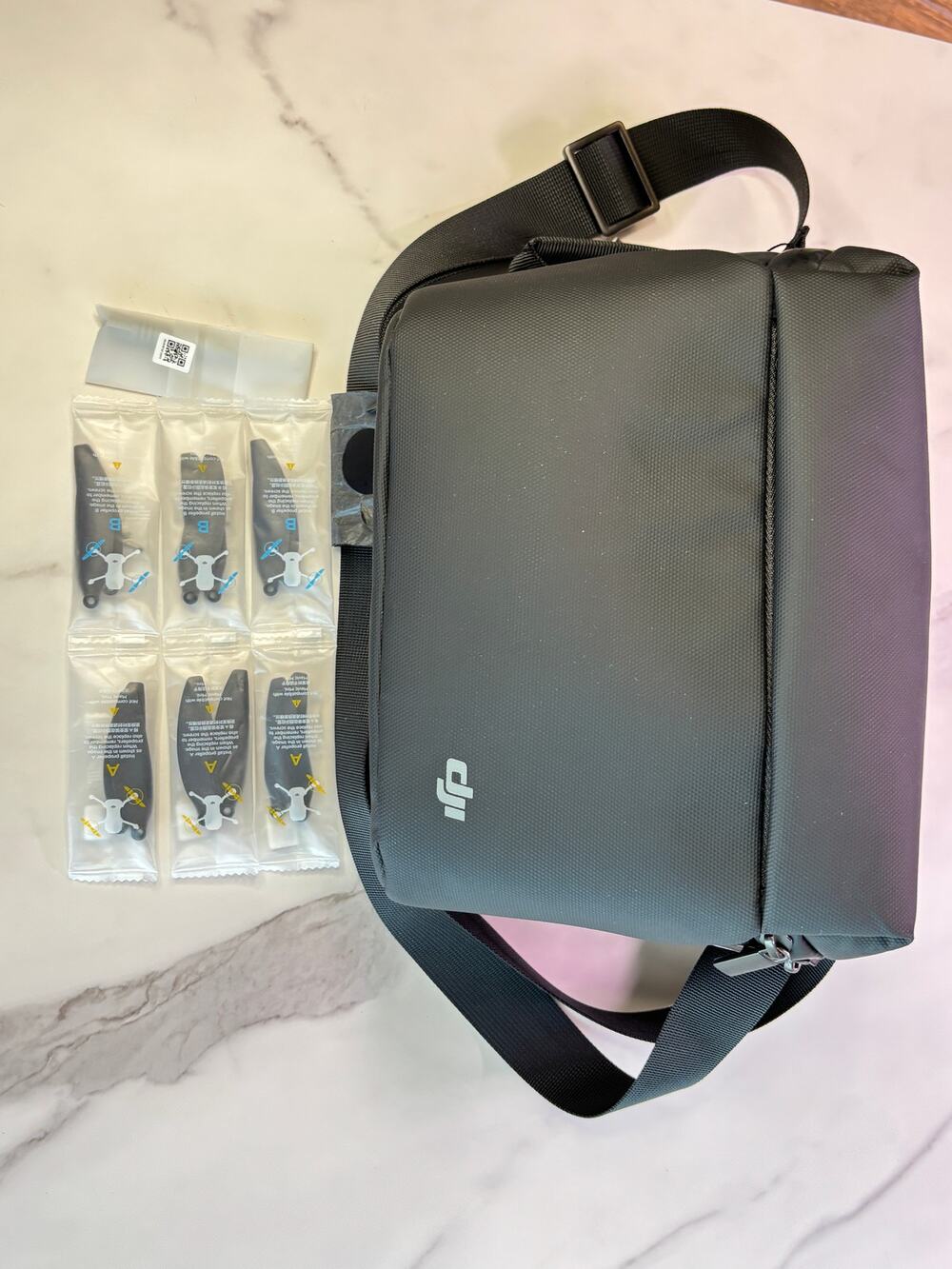 Genuine DJI Mini 2 Shoulder Bag Case Bundle with 6x Sealed Propellers & Screws